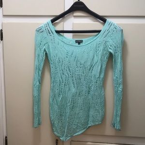 Off shoulder sweater with cut-outs